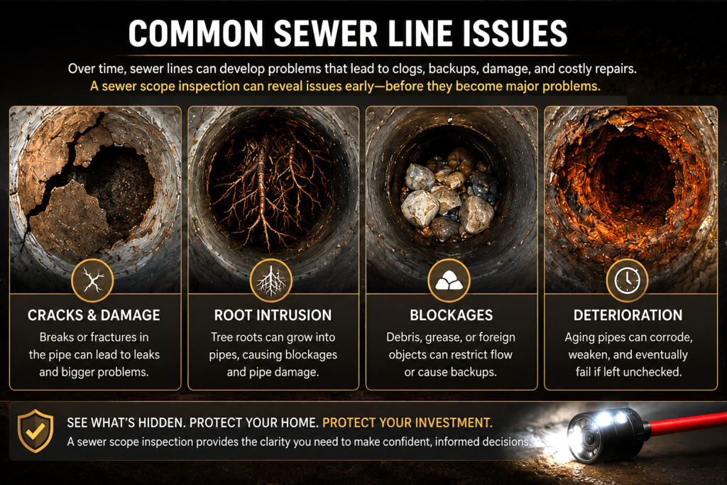 Common sewer line issues